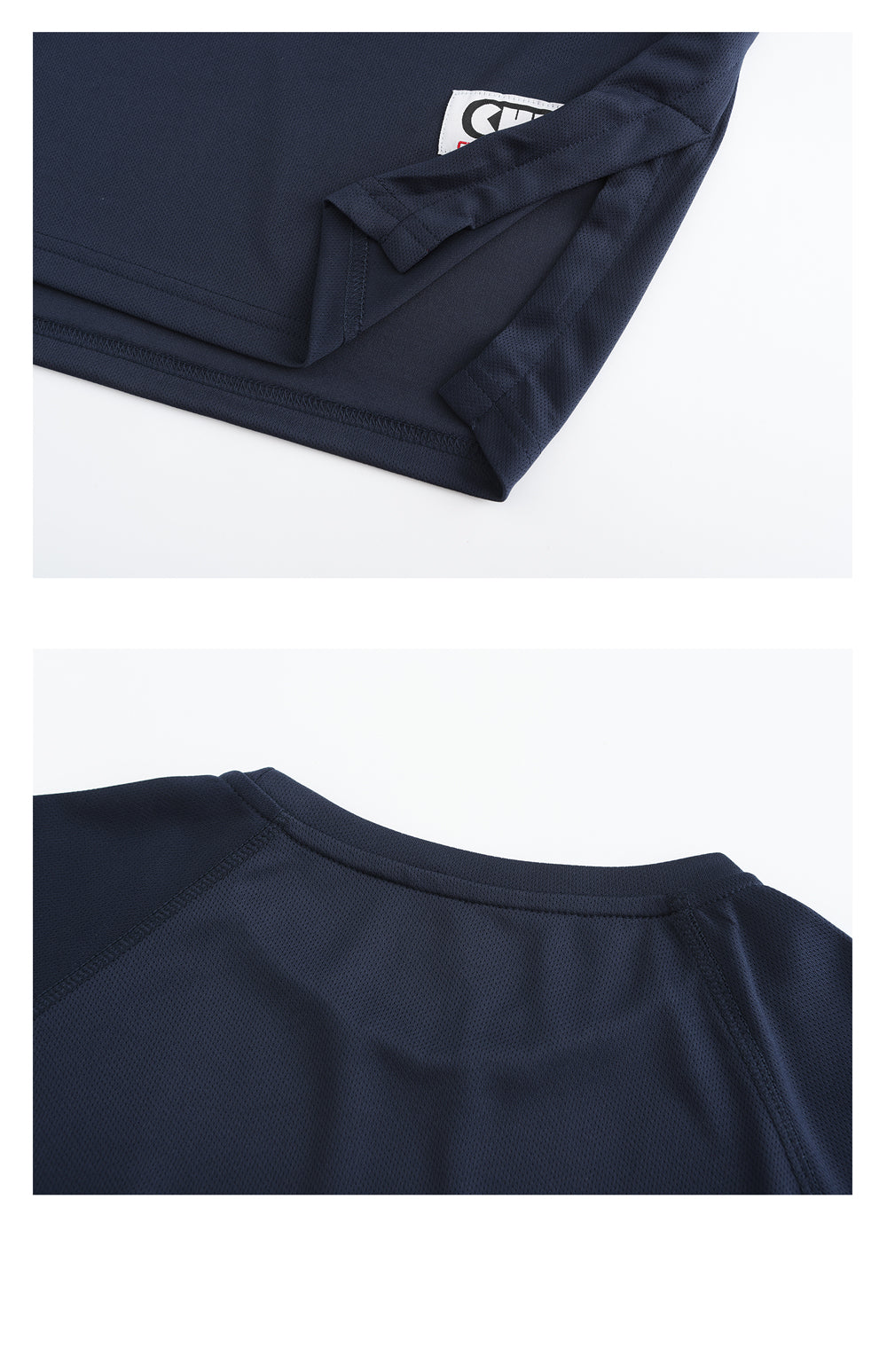 CHD football quick drying short sleeved T-shirt in navy blue