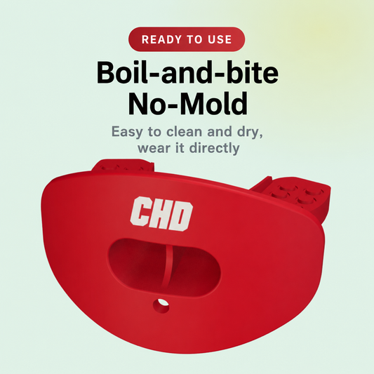 CHD MG AIR Football Mouthguard with Tether for Adults FLAG