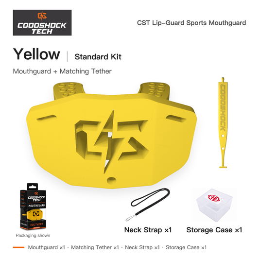 CST Yellow mouthguard standard kit contents
