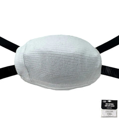 White CHD Pro-Fit football chin cup sleeve shown over a chin cup