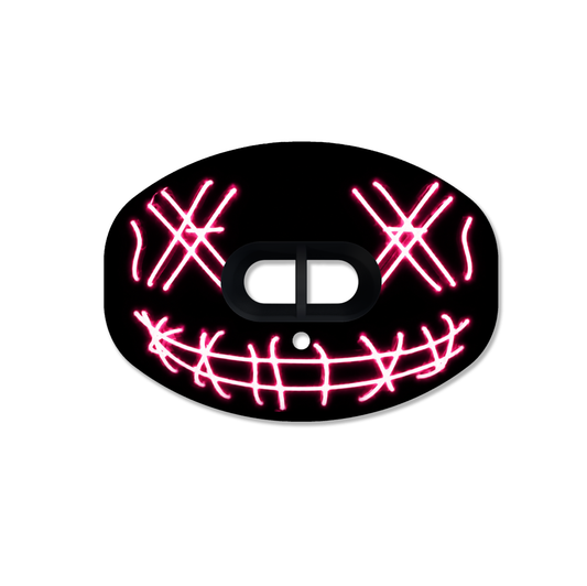 CHD Funny Face - Red mouthguard — front view