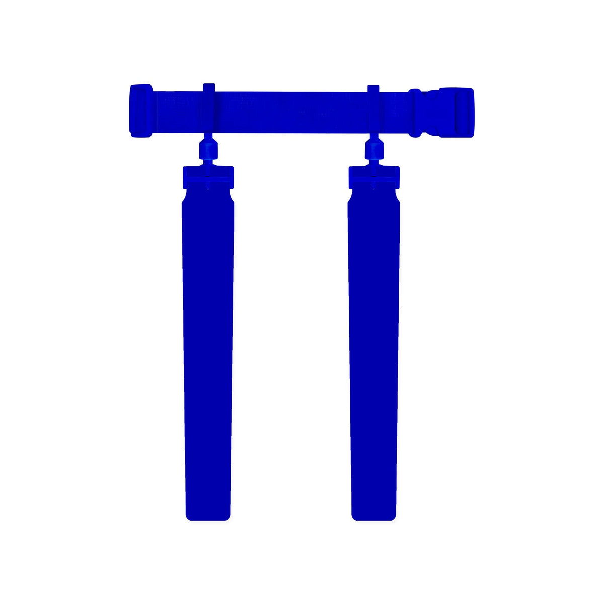 CHD blue youth solid flag belt set on white background, normalized height