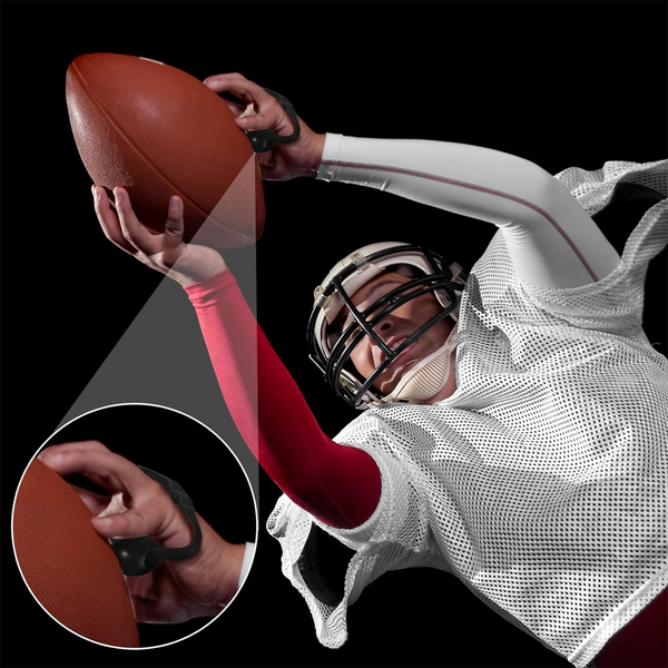 Dual-Sport Catch Trainer for Football & Volleyball - Finger Strength Elastic Band with Black Ball