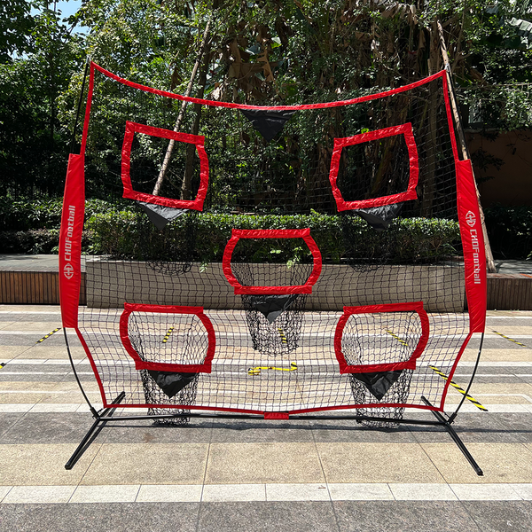 Football Quarterback Training Net - Portable Accuracy Throwing Practice Net