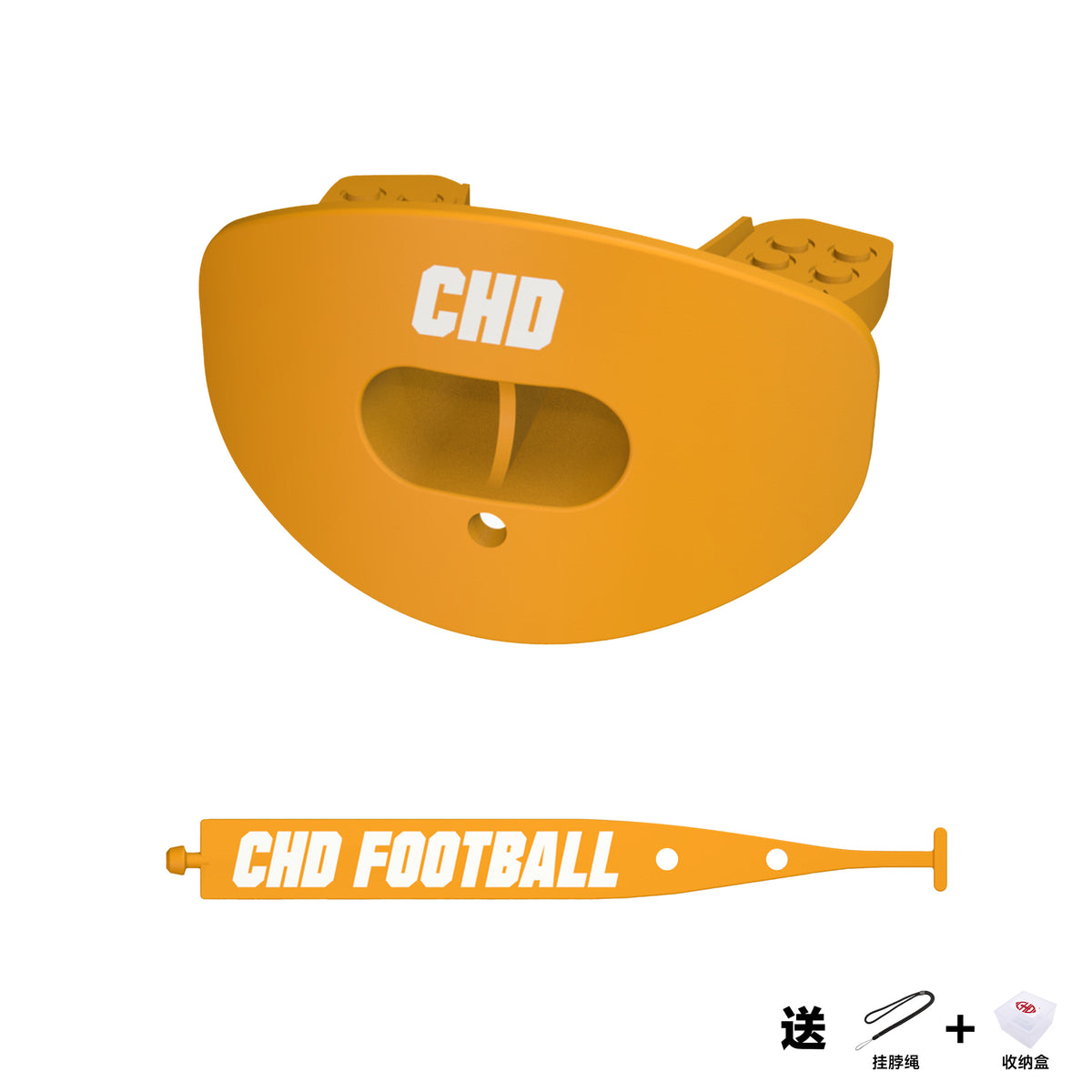 CHD MG AIR Football Mouthguard with Tether for Adults FLAG