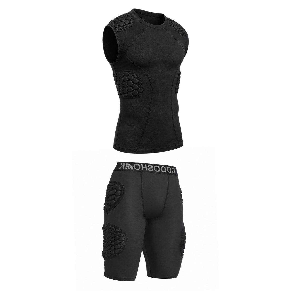 CHD Rival 5-Pad Integrated Compression Shirt Tight Football Flag