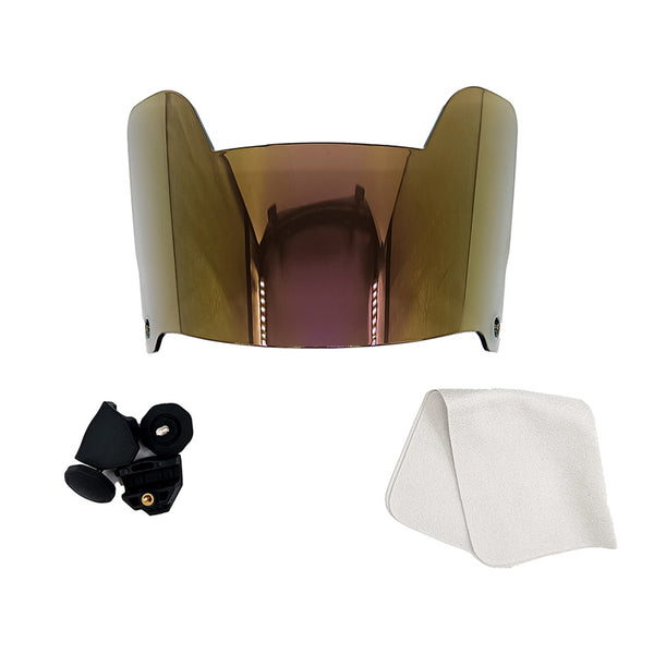 Football visor-Suitable for adults and teenagers,professional football protective gear-purple gold
