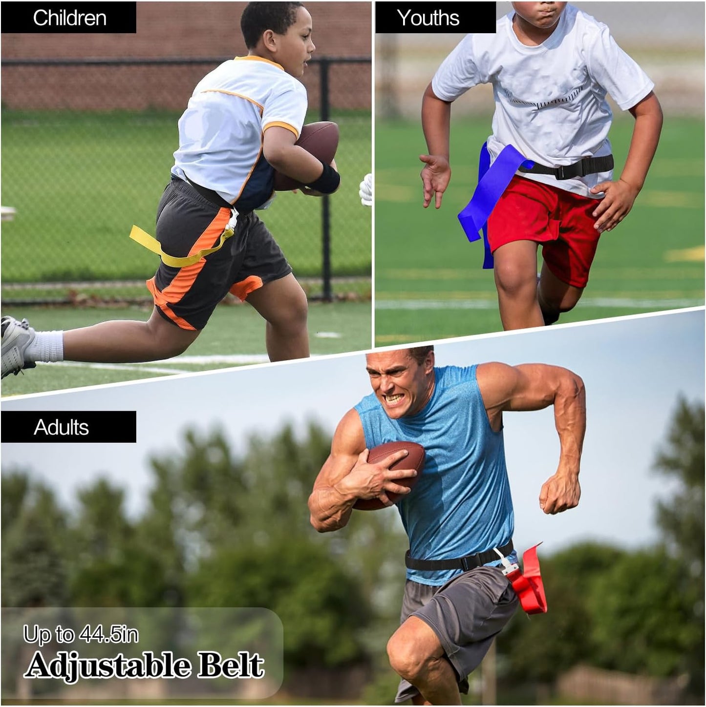 CHD Flag Football Belt, 1/2/5/7/10/14pcs/28pcs