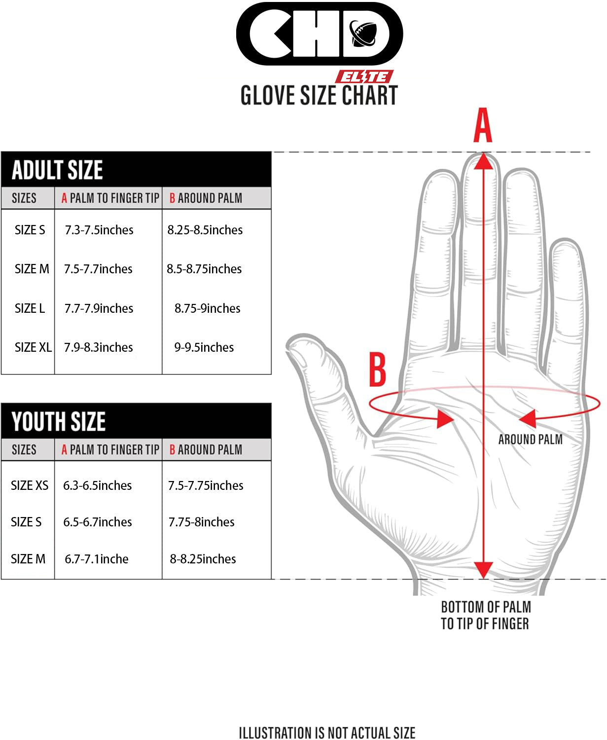 CHD G1 Receiver Gloves  Youth/Adult