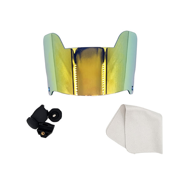 Football visor-Suitable for adults and teenagers,professional football protective gear-Deep gold