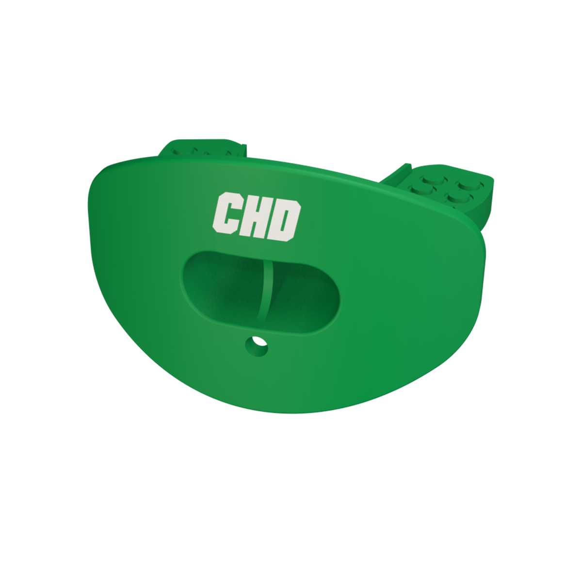 CHD Air 2.0 Green mouthguard angled view on white