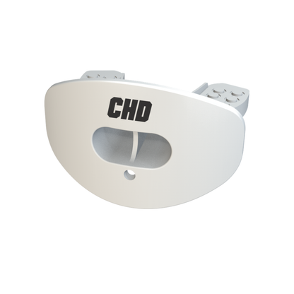 CHD Air 2.0 White mouthguard angled view on white