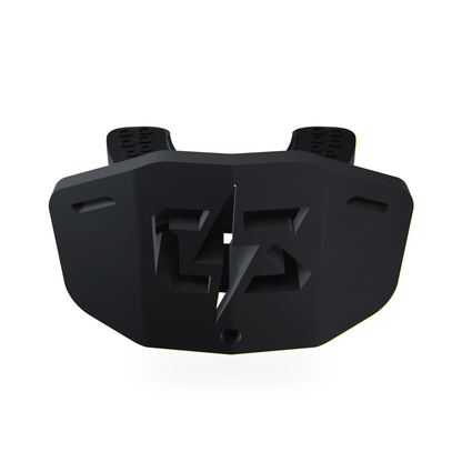 CST Black mouthguard front view on white background