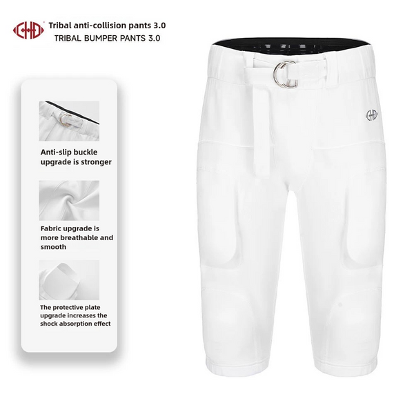 CHD Teenagers Football Long-style Crash Pants white