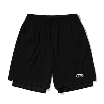 CHD 2-in-1 Training Shorts – Black