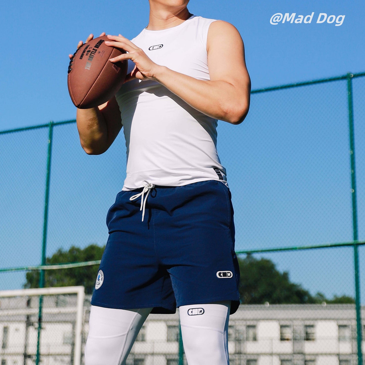 CHD Full Compression Tights White/Black