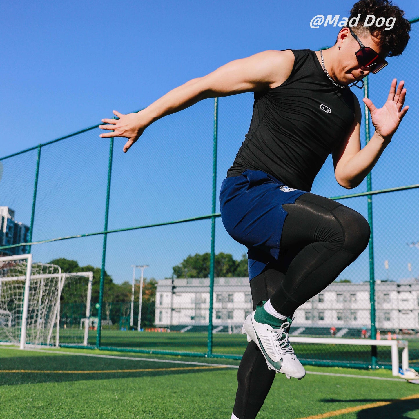 CHD Full Compression Tights White/Black