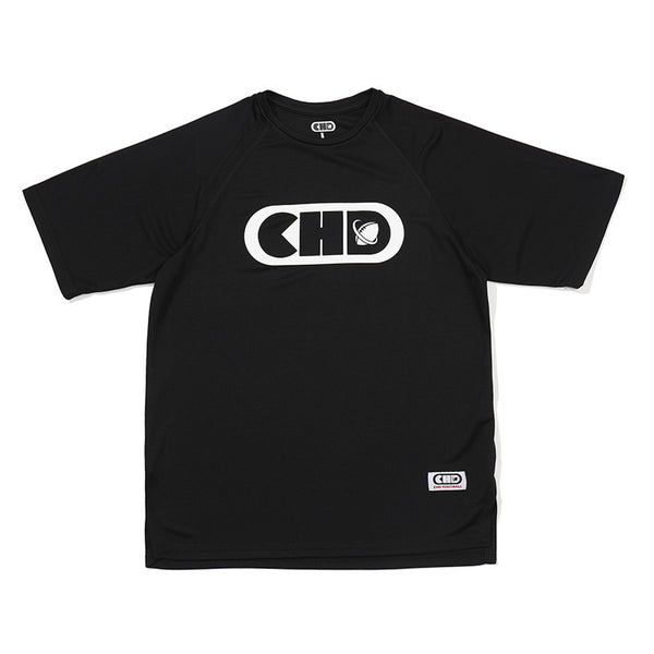 CHD football quick drying short sleeved T-shirt in black