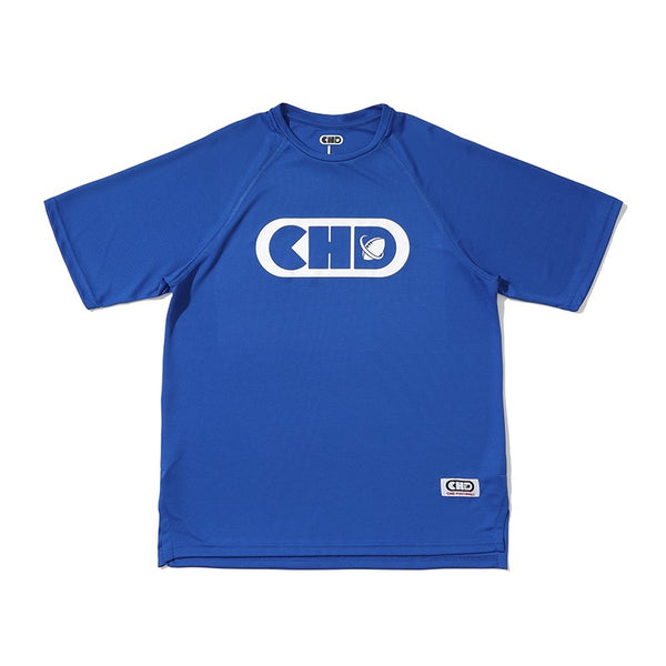 CHD football quick drying short sleeved T-shirt in blue