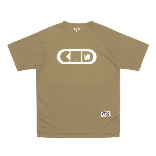 CHD football quick drying short sleeved T-shirt in khaki color