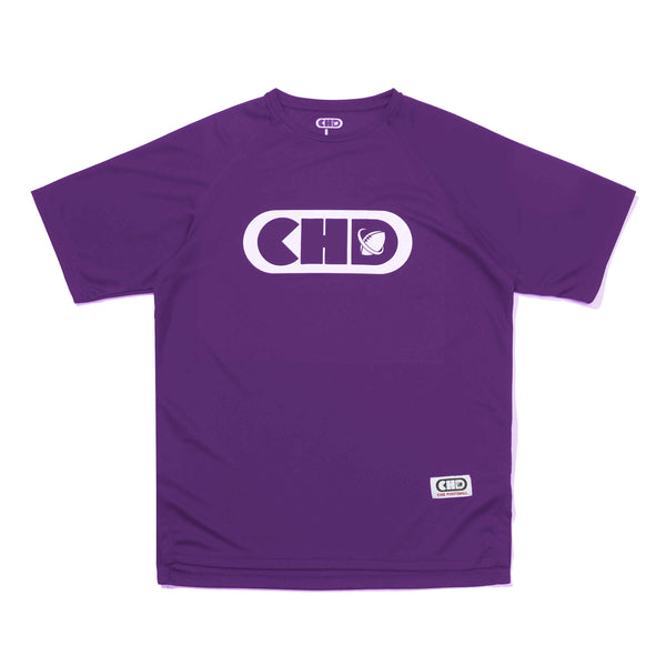 CHD football quick drying short sleeved T-shirt purple