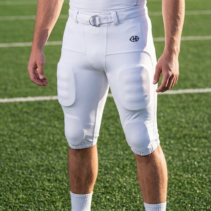 CHD Adult Football Pants with Pads – White or Black, S–8XL – product photo 6 of 8