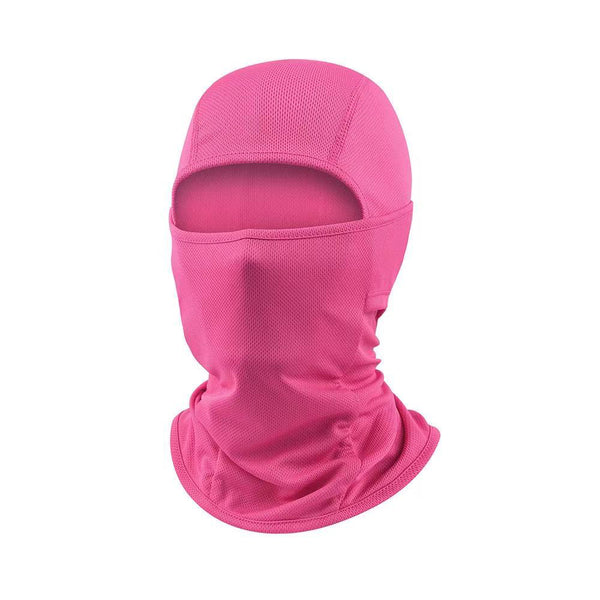 CHD balaclava  breathable mesh Face Cover Rose Red