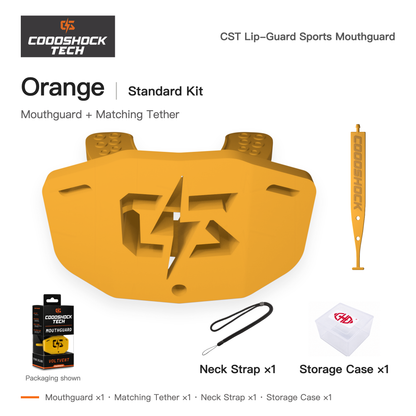CST Orange mouthguard standard kit contents