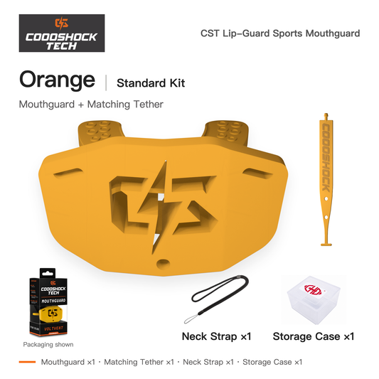 CST Orange mouthguard standard kit contents