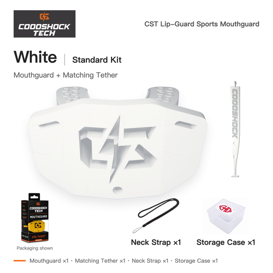 CST White mouthguard standard kit contents