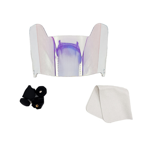 Football visor-Suitable for adults and teenagers,professional football protective gear-Transparent gold