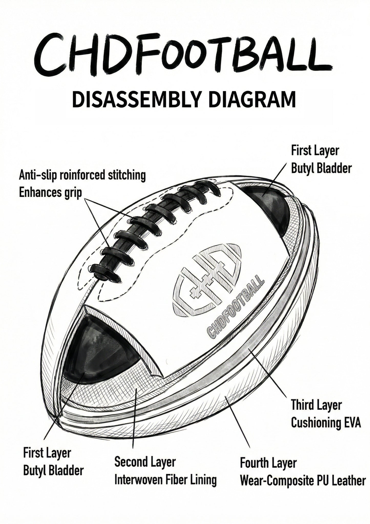Training Football PU #3 #4 #6 #9