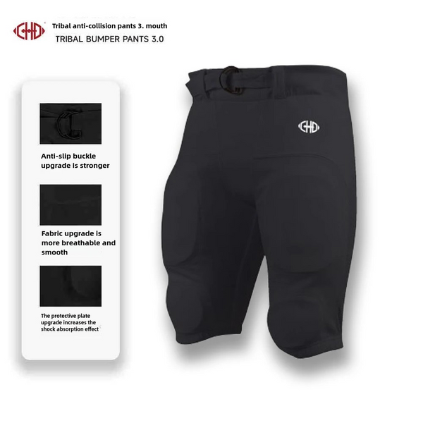 CHD Adult Football Shortie Crash Pants Black