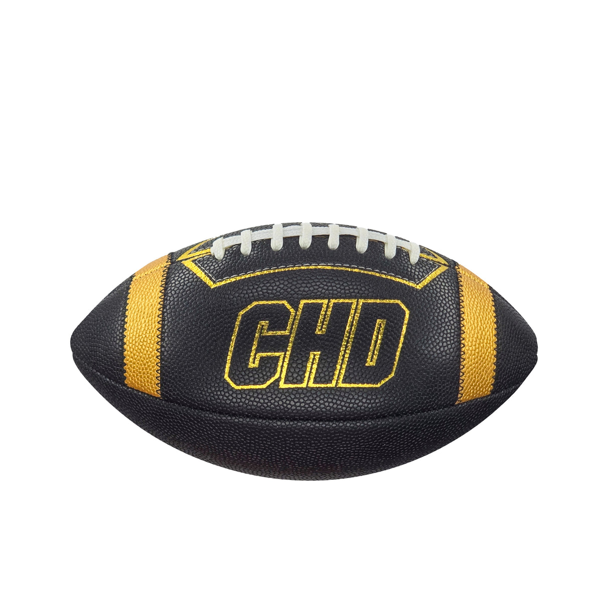 CHD PU Official Football – Black / Gold – Size 9 — real product photo, view 1