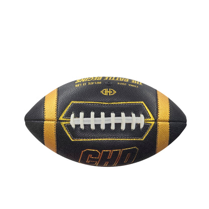 CHD PU Official Football – Black / Gold – Size 9 — real product photo, view 2