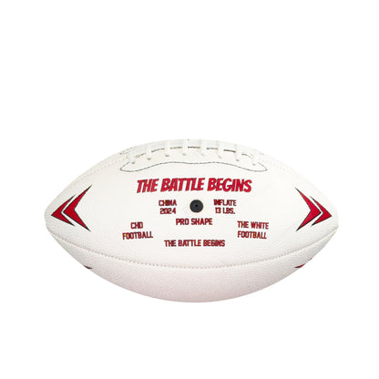 CHD PU Official Football – White – Size 9 — real product photo, view 2