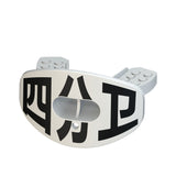 CHD Quarterback - White design mouthguard — angled view