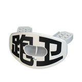 CHD Running Back - White design mouthguard — angled view