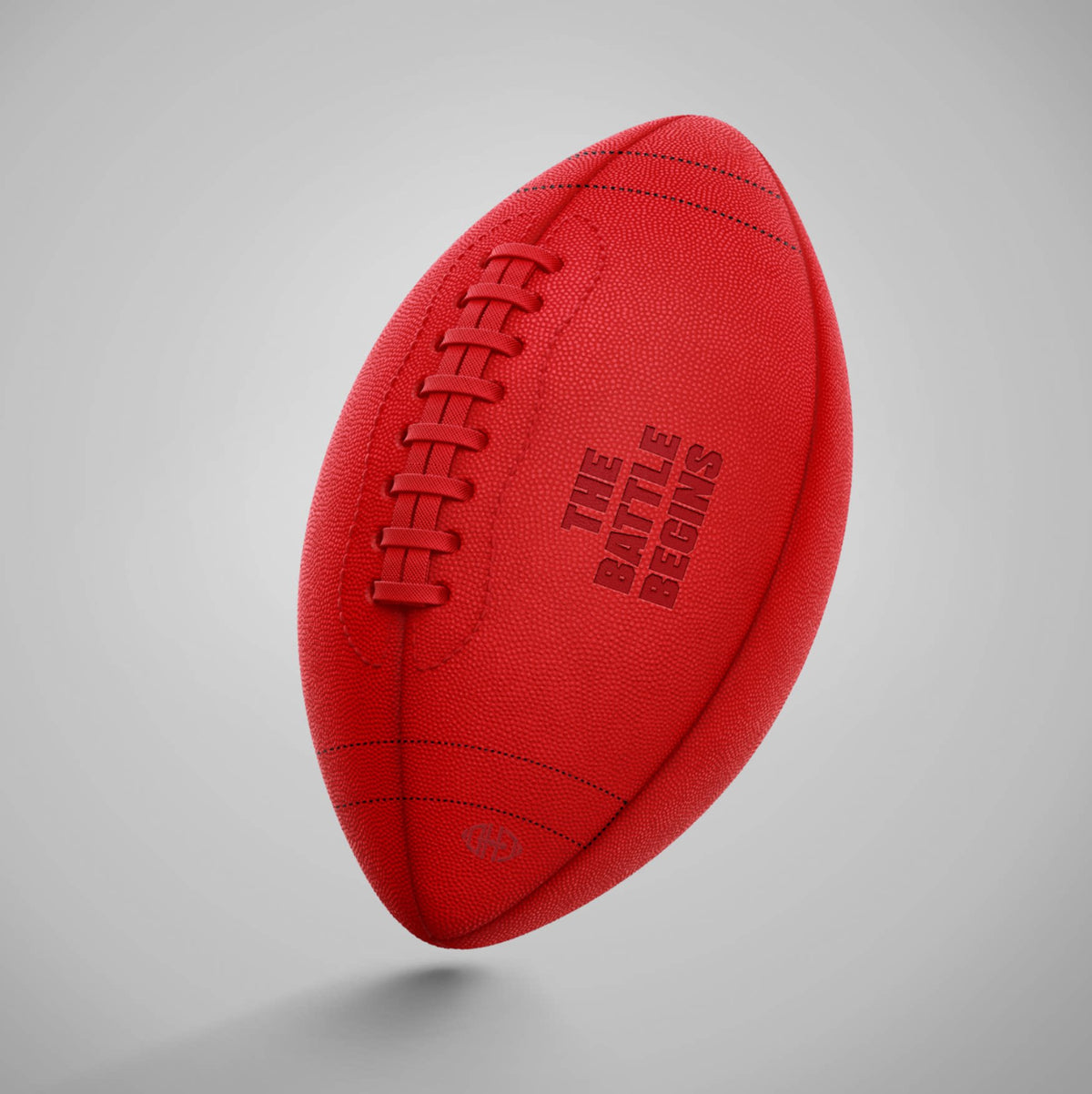 CHD Color Series football in Red, size 9 shown
