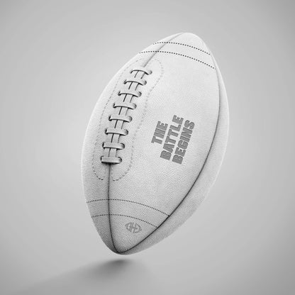 CHD Color Series football in White, size 9 shown