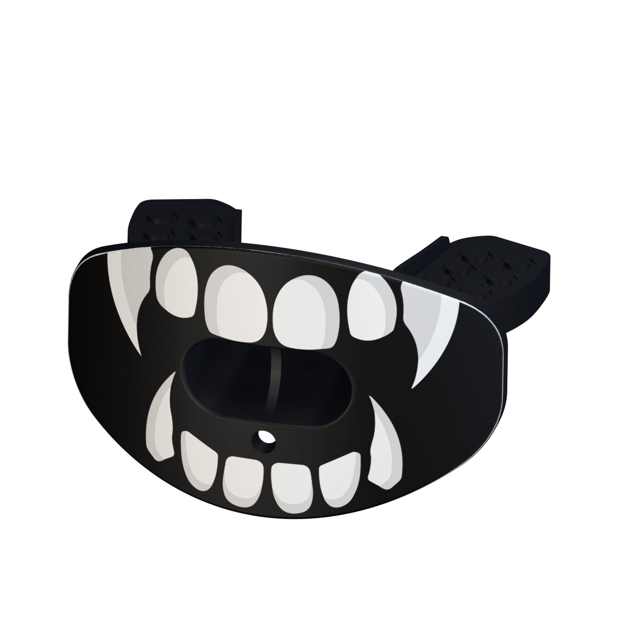 CHD beast fangs black mouthguard angled view