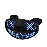 CHD funny face blue mouthguard angled view