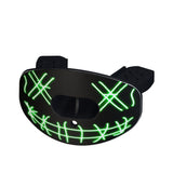 CHD funny face green mouthguard angled view