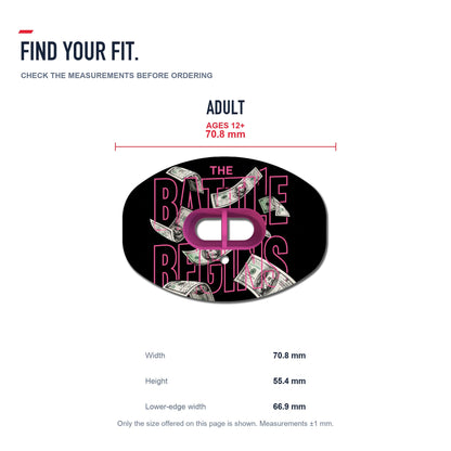 CHD Dollar Street - Black Design Football Mouthguard — size and fit guide