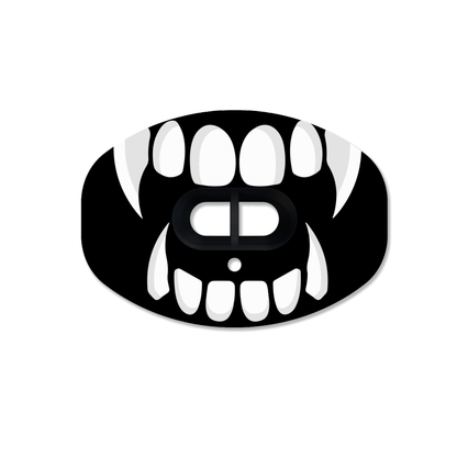 CHD Beast Fangs - Black mouthguard — front view