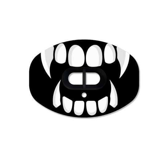 CHD Beast Fangs - Black mouthguard — front view