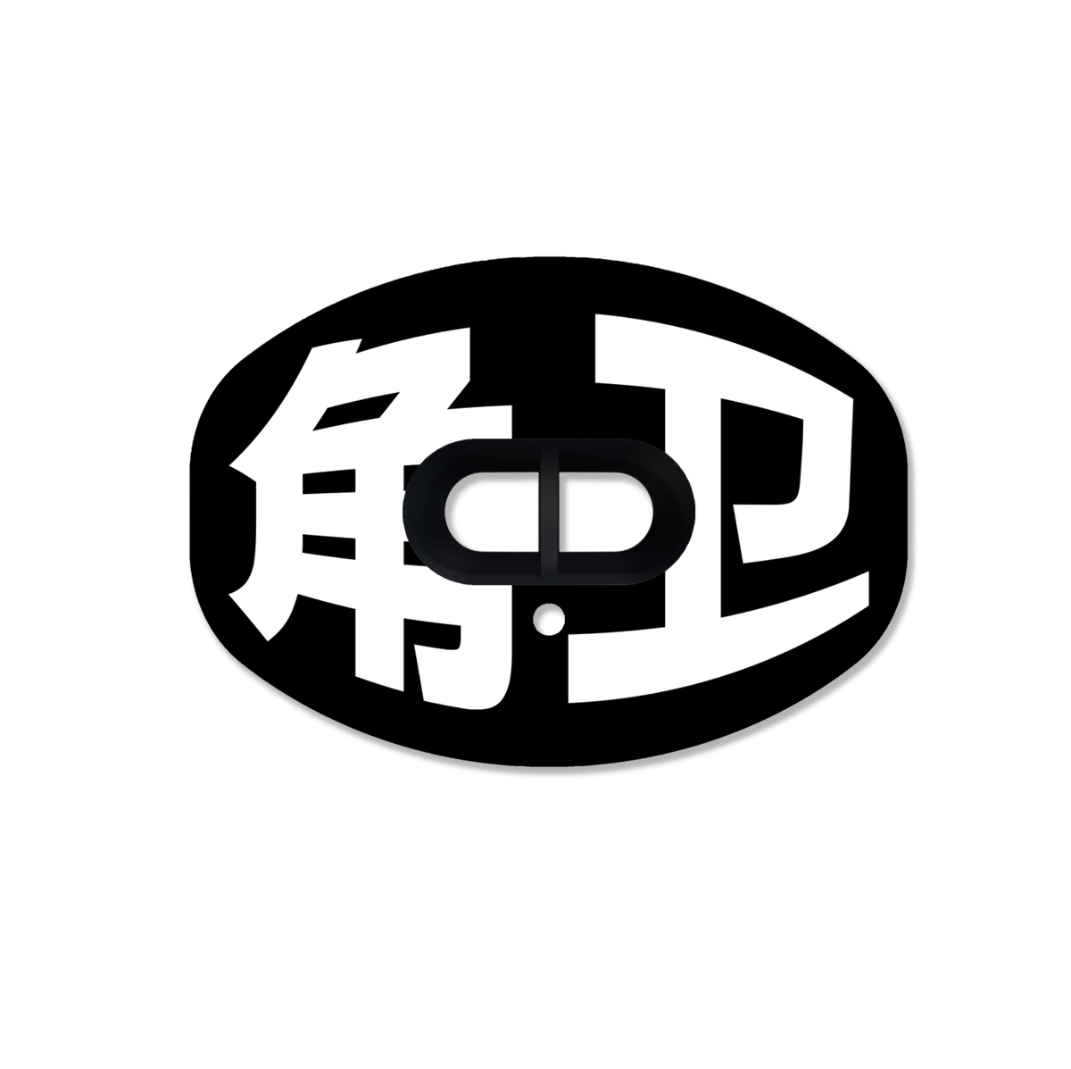 CHD Cornerback - Black mouthguard — front view
