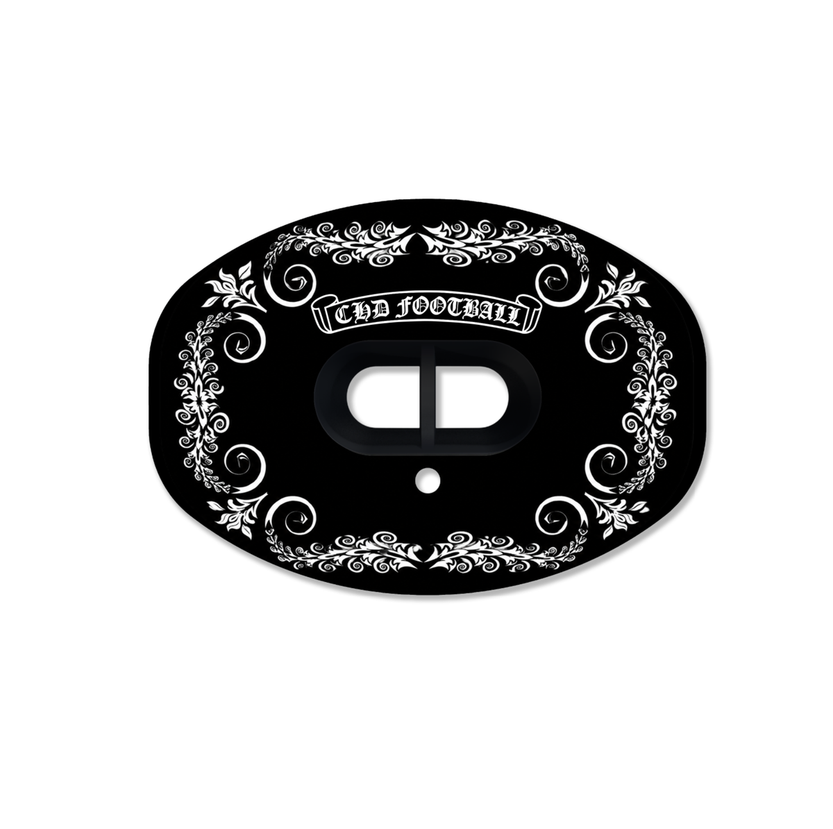 CHD Cross Rose mouthguard — front view