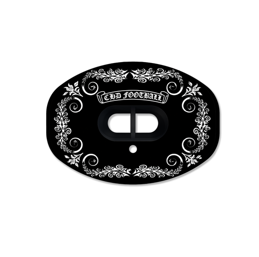 CHD Cross Rose mouthguard — front view