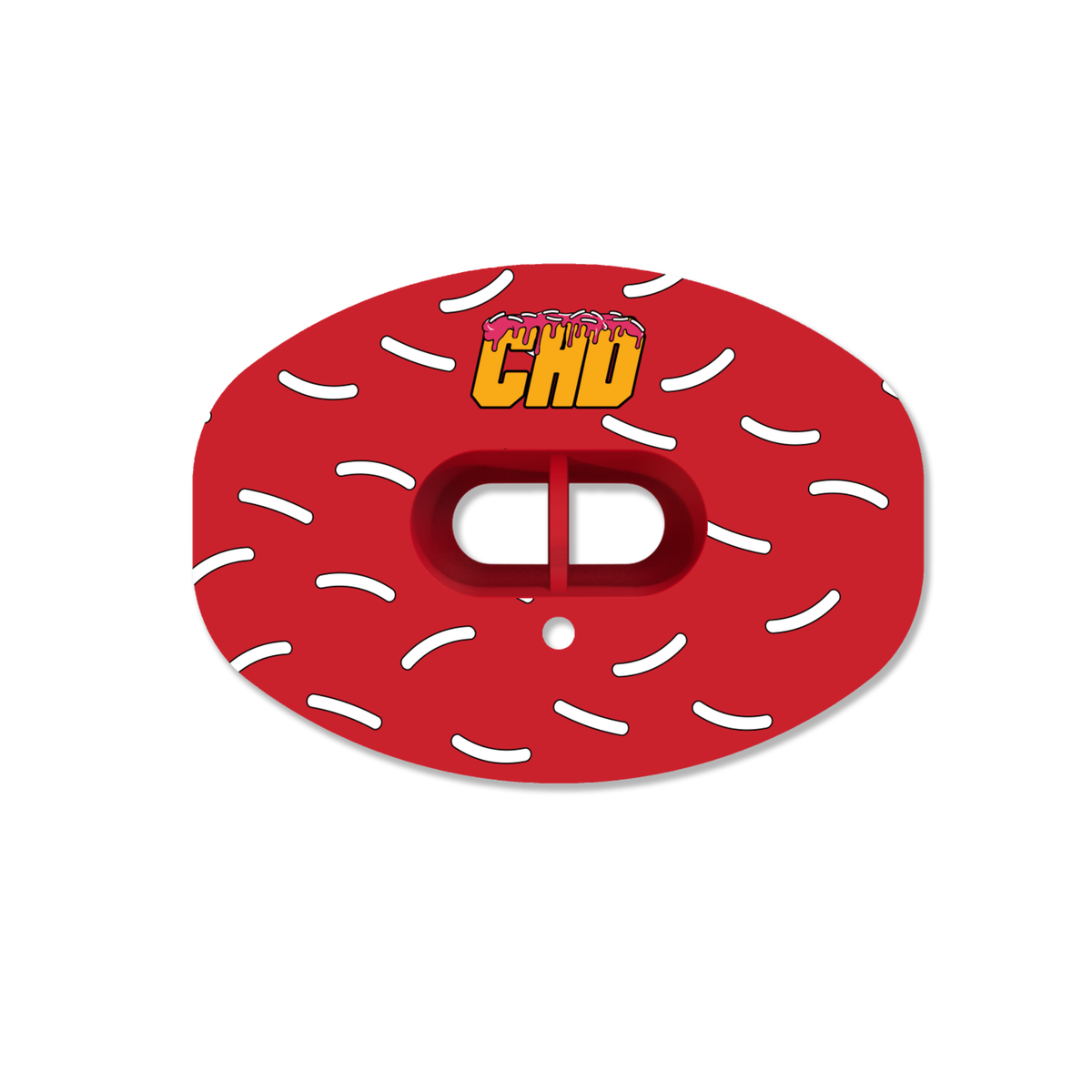 CHD Donut - Red mouthguard — front view